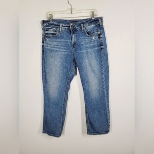 Silver Jeans Suki Capri, Size 33